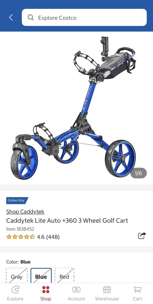 Caddytek 골프 푸시카트