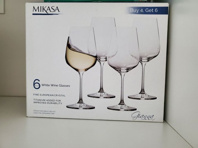 Mikasa glass 5개