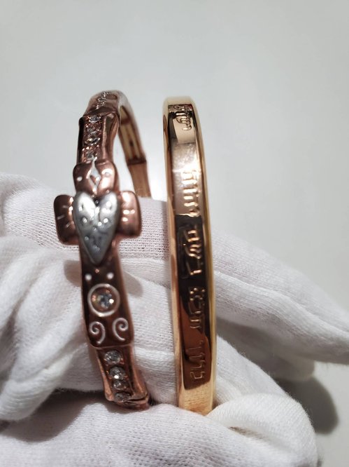 rosegold color 팔찌 2개에