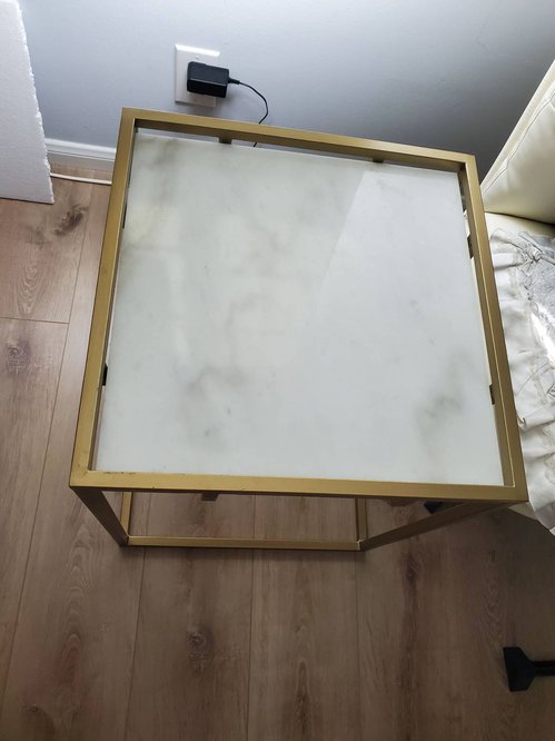 골드 프레임 & 대리석 side table