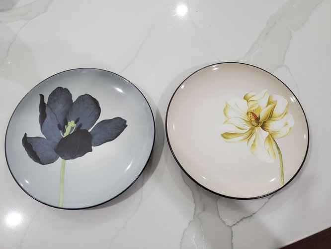 (lead-free) Noritake floral stoneware 2개에