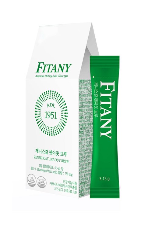 FITANY 제니스칼 팻아웃 브루 14포 다이어트용 커피