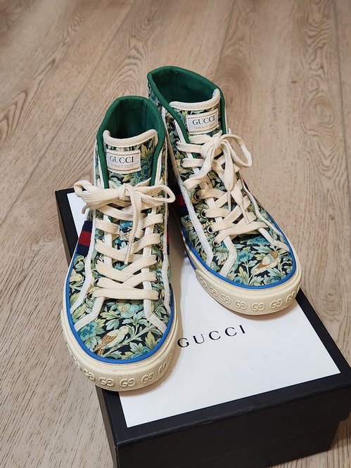 Gucci floral hi-top