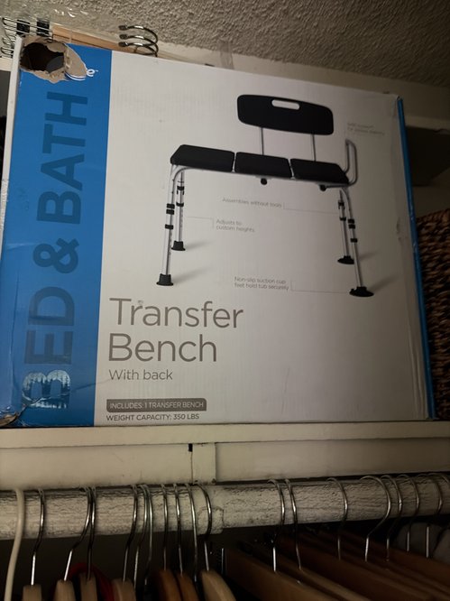 Transfer Bench with Back 350lbs