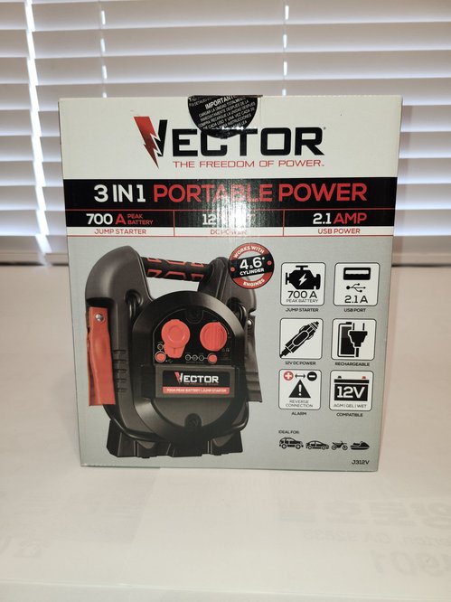 Vector 3in1 포터블 점프스타터 700A(새 상품)