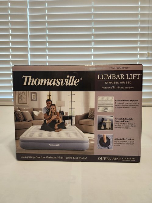 (새 상품) Thomasville 럼바 리프트 12인치 에어베드 퀸