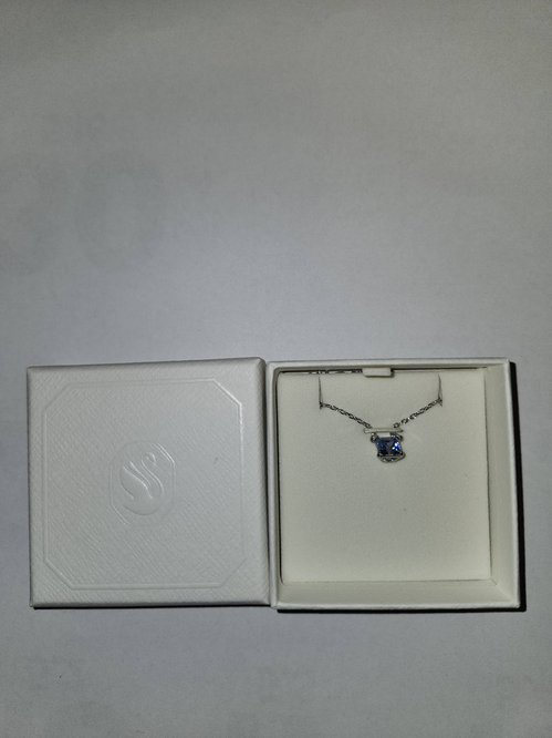 (새 상품) 정품 스와로브스키 블루 사파이어 펜던트 목걸이