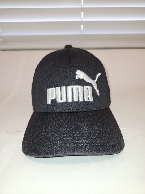 (새 상품) 푸마 PUMA 화이트 로고 검정 캡모자