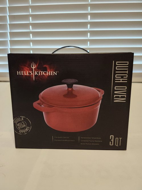 Hell's Kitchen 3QT 덕 오븐 (레드)