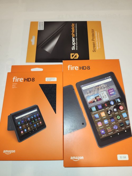 Fire HD8 태블릿 32GB + 커버 + 화면보호필름