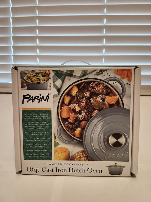 PARINI 1.8qt 카스트 아이언 더치 오븐