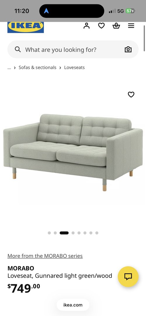 Ikea Morabo Loveseat Sofa 소파