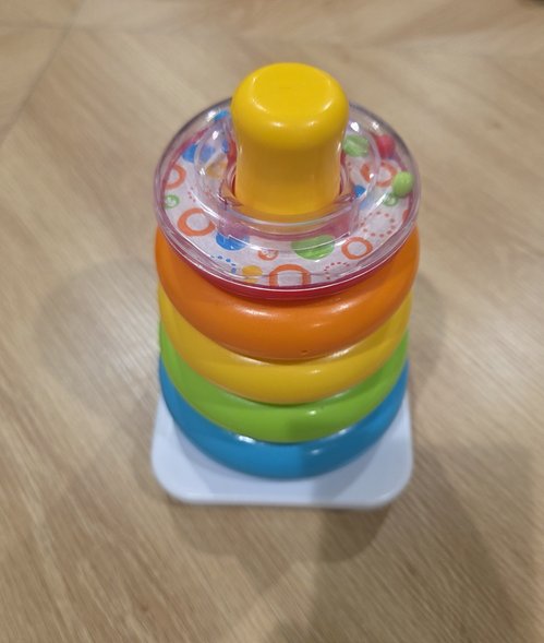 아기용 고리끼우기 또는 링쌓기 장난감