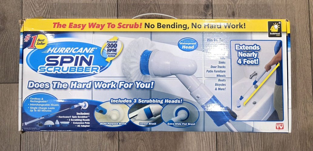 Hurricane Spin Scrubber 충전식 전동 청소기