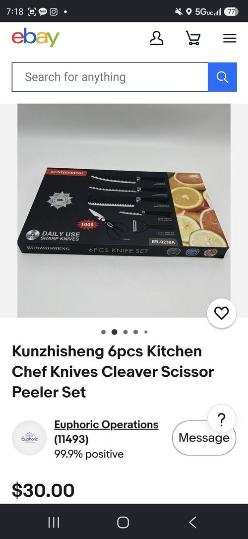 쿤즈히셍 6pcs 칼 세트 (ER-0238A)