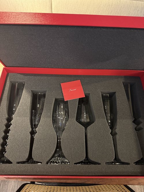 Baccarat 버블박스 플루트 6개 세트