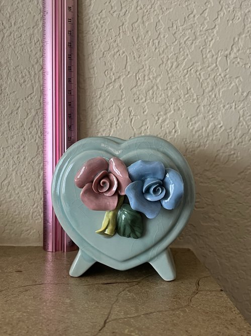 도자기 다육이 화분 heart planter pot