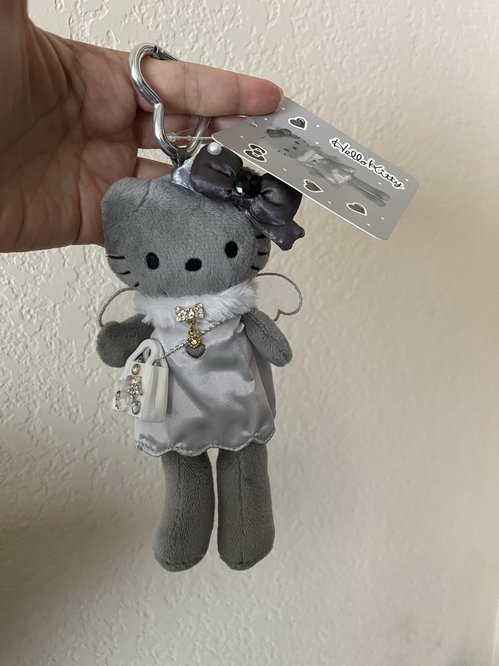 그레이 회색 헬로키티 인형 키티 keychain bag charm