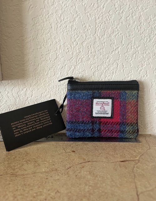 동전 지갑 울 트위드 Maccessori Harris Tweed