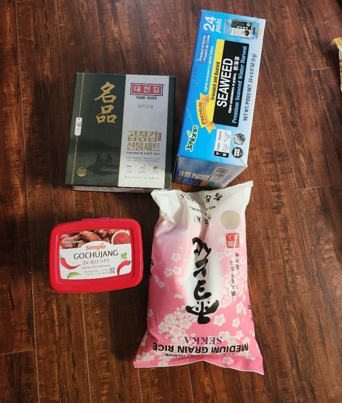 새상품)한국 식품 고추장, 쌀, 김