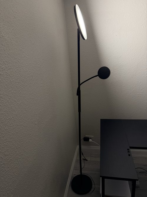 테무 모던 LED floor램프 블랙