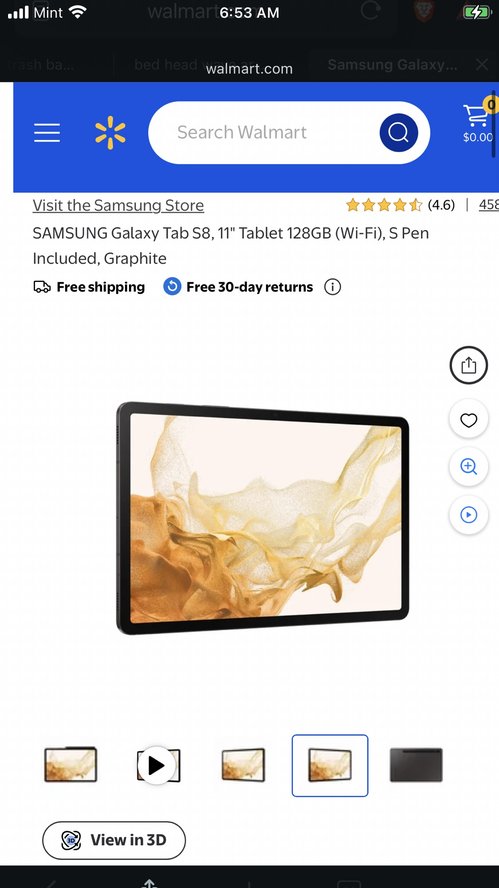 삼성 Galaxy Tab S8 11인치 태블릿(케이스 포함)