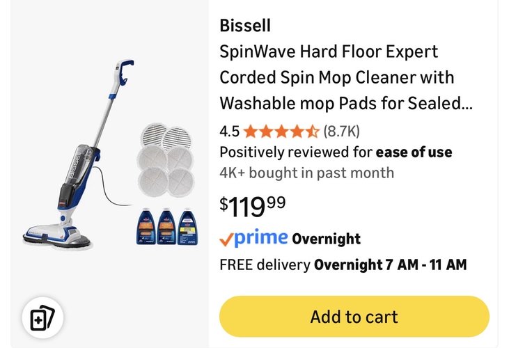 BISSELL 스핀웨이브 바닥청소기