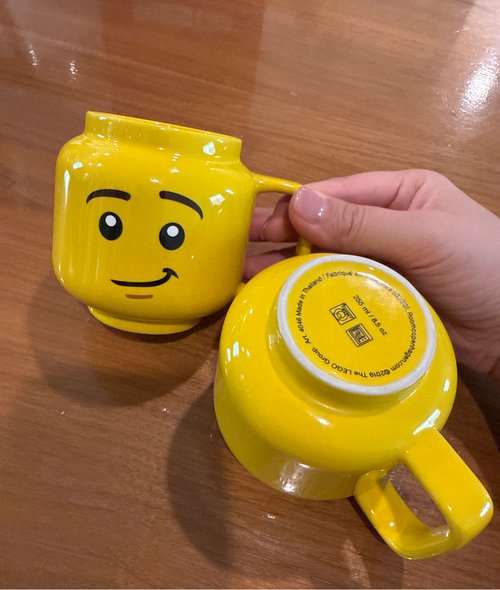 LEGO 레고 옐로우 얼굴 머그컵