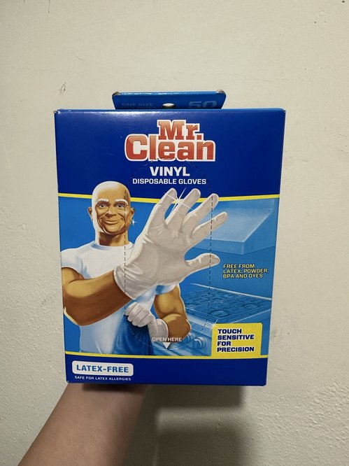 Mr. Clean 비닐 일회용 장갑 (라텍스 프리)