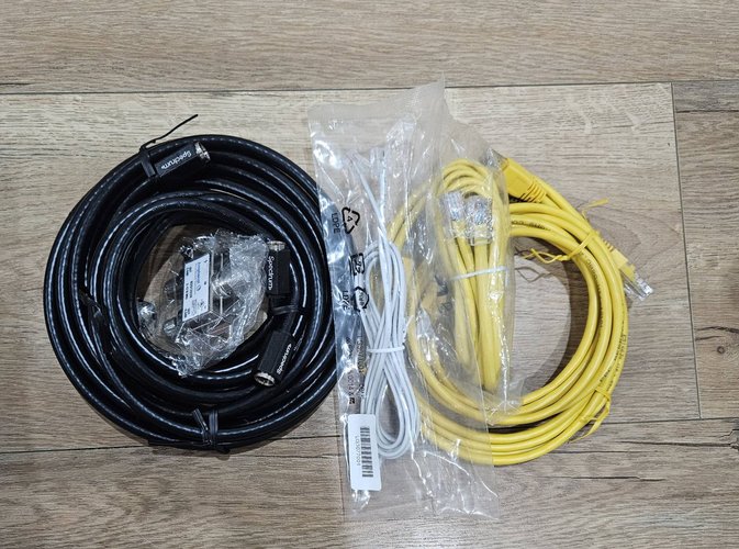 HDMI/네트워크 케이블 세트 (검정/노랑)