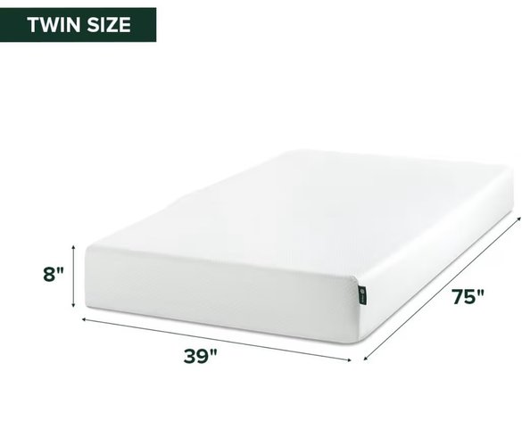 twin size memory foam mattress