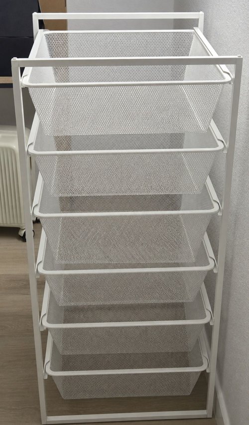 철제 매쉬 정리 수납장