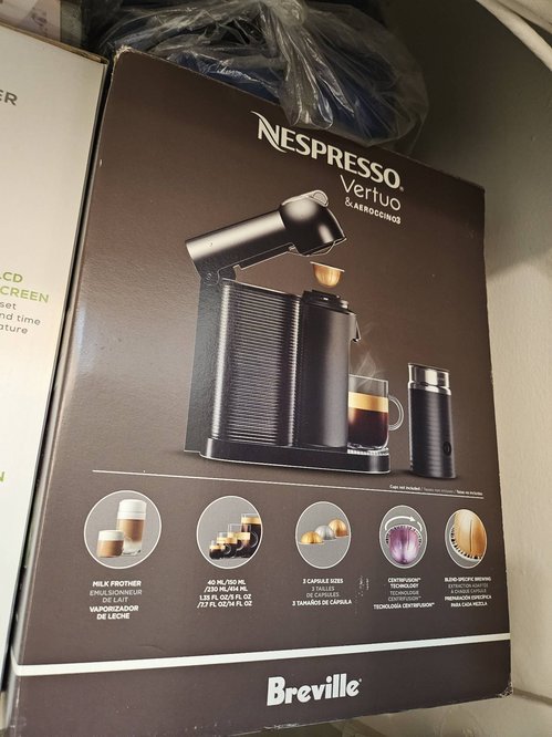 Nespresso Vertuo 에어로치노 세트 검정색