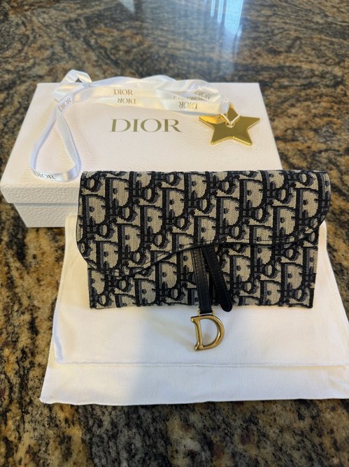 디올 Dior 새들 월렛 온 체인