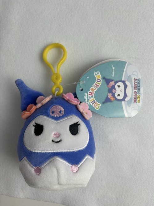 Squishmallows 3.5" Clip-On Summertime Hello Kitty Kuromy