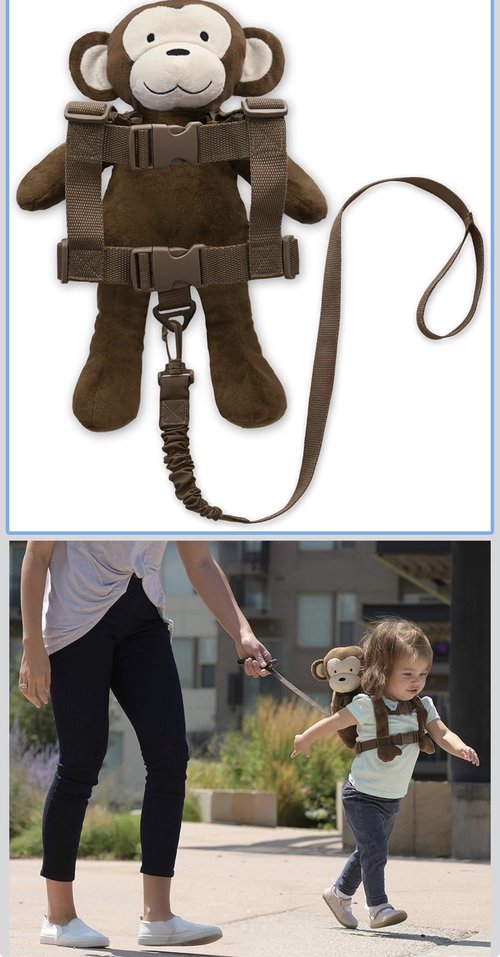 고릴라 토들러 백팩 GoldBug Toddler Safety Harness & Leash - Monkey