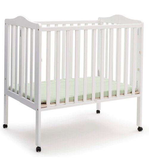 Delta Children Mini Crib + Moonlight Slumber Mattress Set