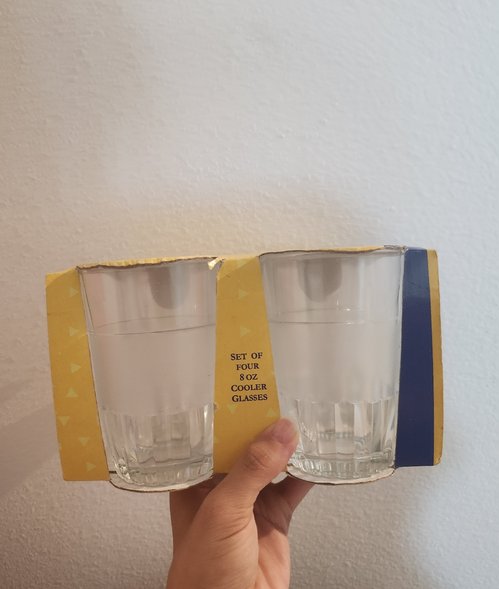 8oz 유리컵 세트 (4x)