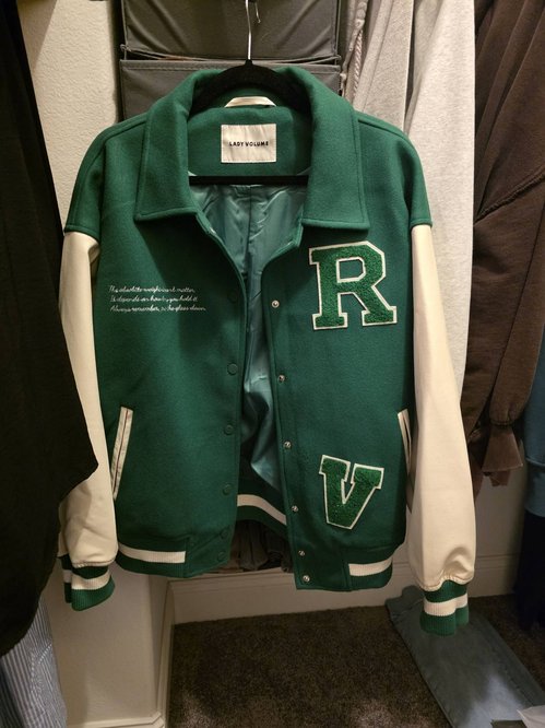 LADY VOLUME 그린,레드 야구 variety Jacket