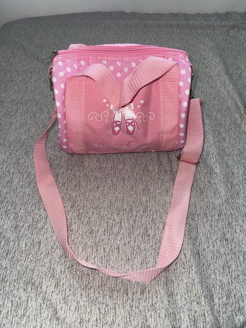 발레 슈즈 디자인 핑크 숄더백