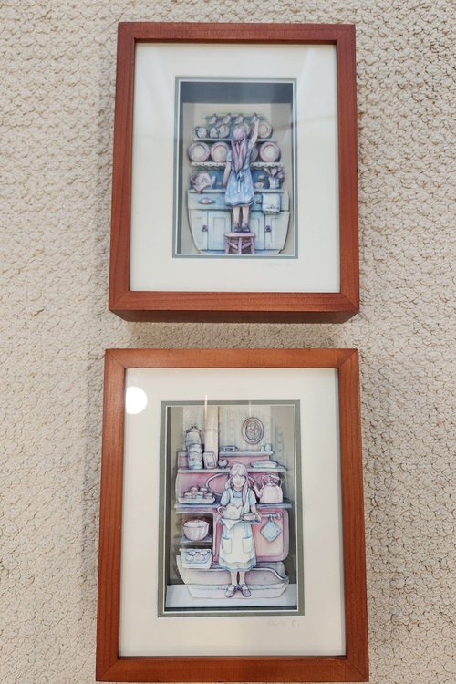 직접 작업 페이퍼톨 입체그림 액자 세트