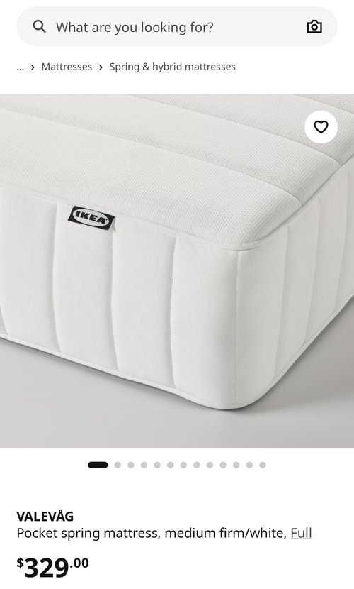 IKEA VALEVAG 포켓스프링 매트리스 풀사이즈