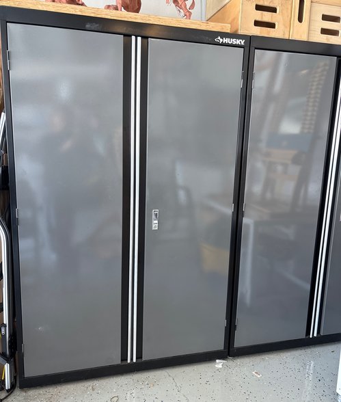 허스키 metal garage shelf unit