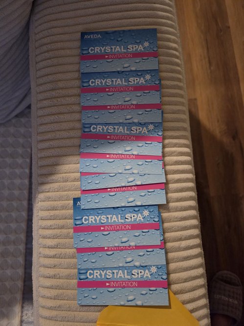 AVEDA Crystal Spa 초대 카드 미사용