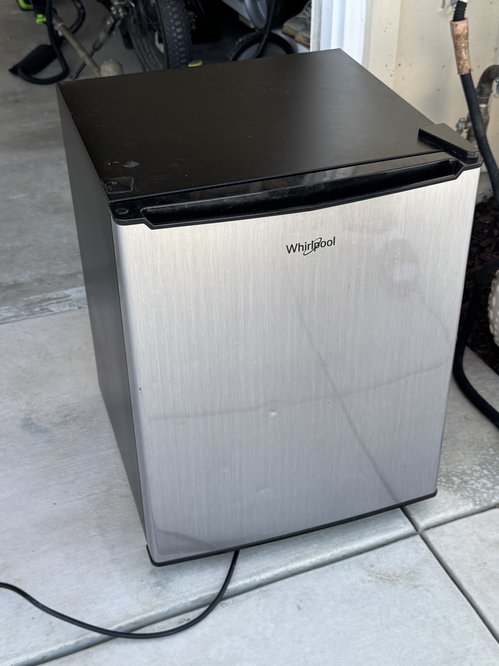 Whirlpool 소형 냉장고 스테인리스
