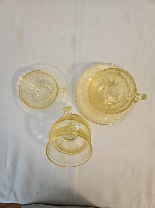 액틱 디프레션 글래스 커피(티)잔 세트