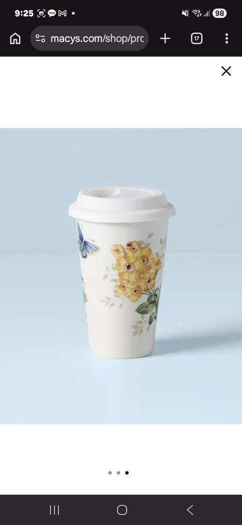 Lenox Butterfly Meadow Thermal Travel Mug