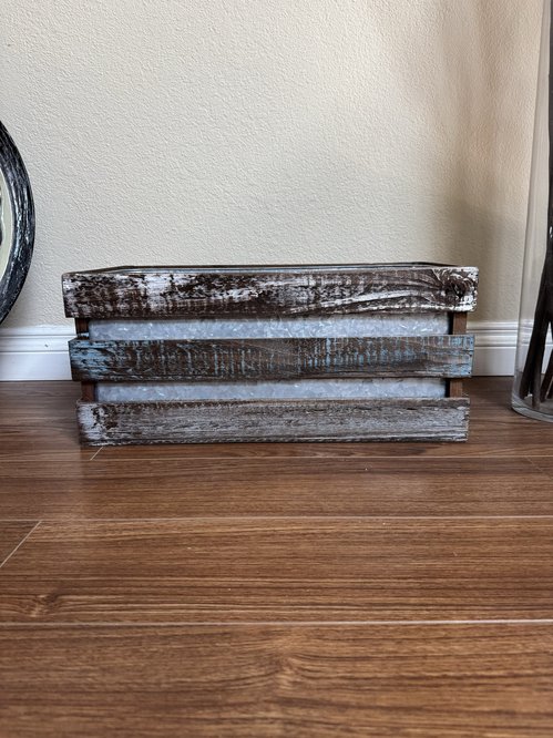 Vintage Wood Box Interior Decoration