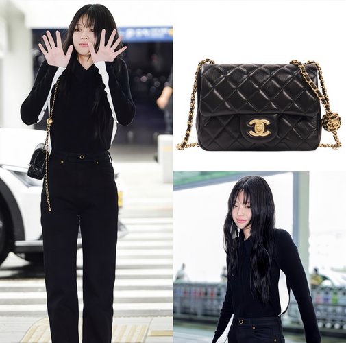 New 샤넬 골든볼 펄크러쉬 쁘띠삭 미니 플랩백 (Style # AS1786B08034