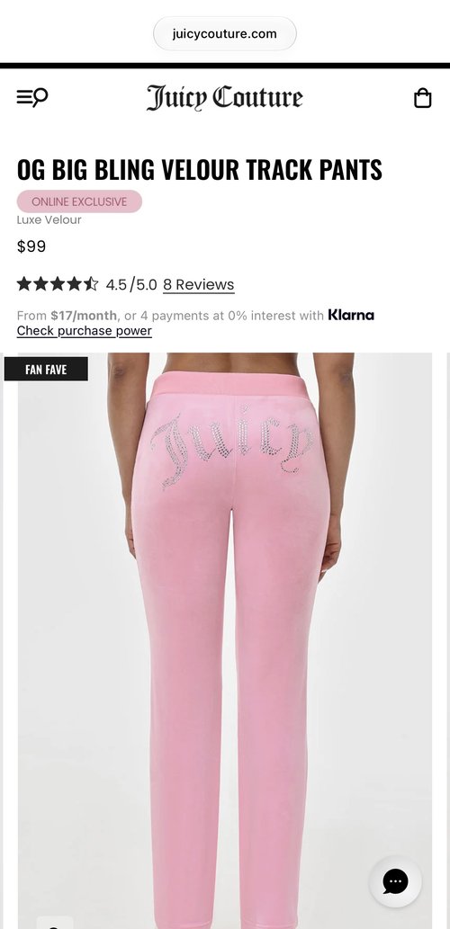 Juicy Couture 벨루어 트랙후디팬츠 세트